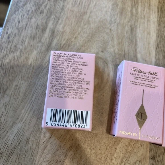 LOT OF 3 MINI Charlotte Tilbury Lipstick Matte Revolution Pillow Talk Med 0.03 - Picture 2 of 2